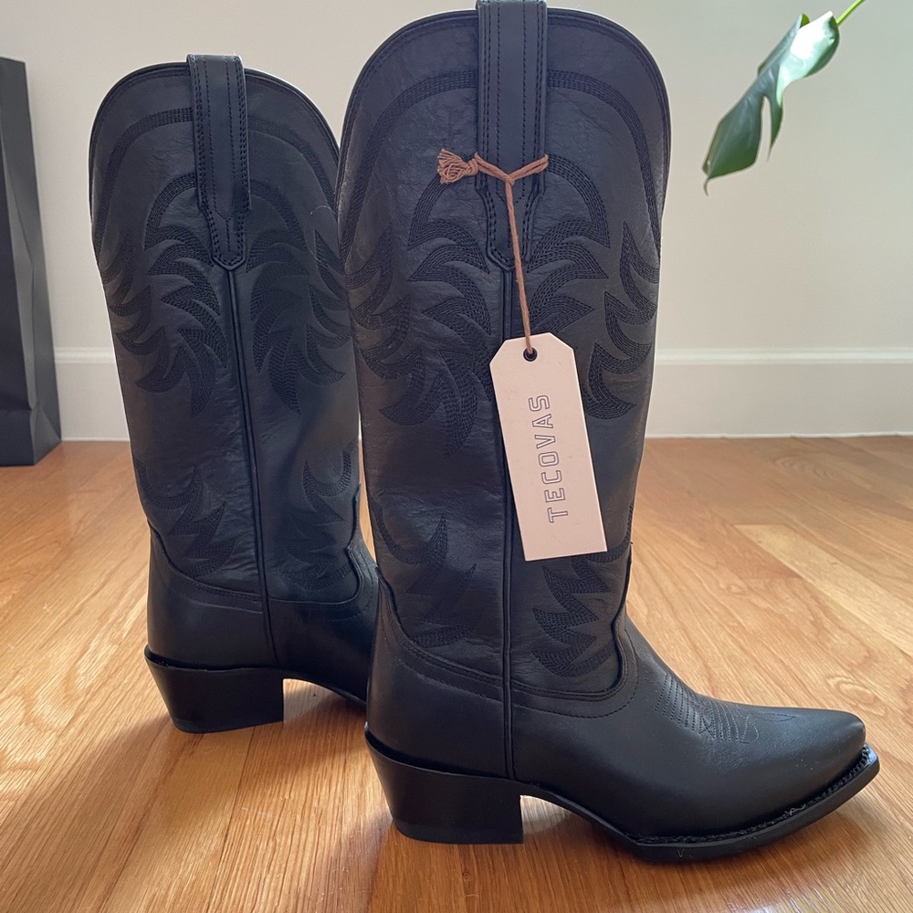 BRAND NEW Tecovas Annie Cowboy Western Boot Black/Midnight Size 6